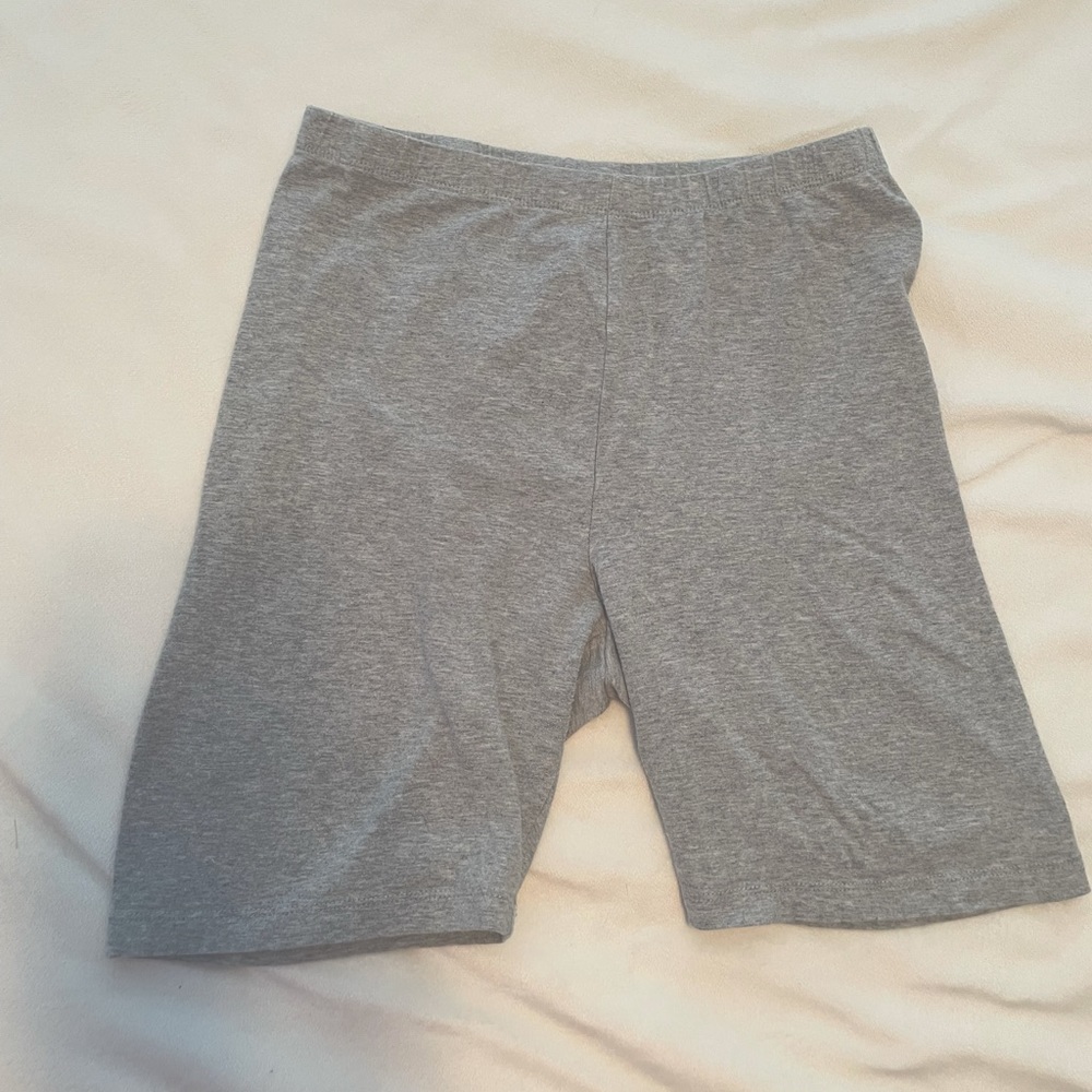 Zenana heather gray bike shorts XL